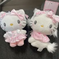 【新品】白猫バレリーナ　キティ　チャーミーキティ　マスコット　サンリオ　アベイル