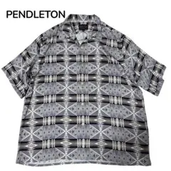 美品☆PENDLETON オープンカラーシャツ　グレー　ネイティブ柄　Lのサムネイル