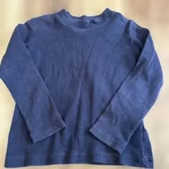 【セール】ダークブルー長袖Tシャツ　ユニクロ　UNIQLO 100サイズ