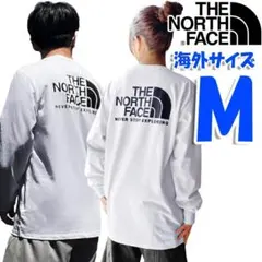 ノースフェイス ロンT 長袖Tシャツ 長袖 海外M 日本L相当 白 新品 tb