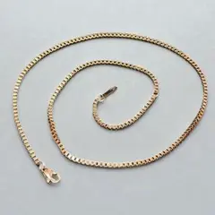 ベネチアンチェーン ボックスチェーン 45〜40cm 幅2mm ステンレス