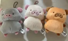 豚のぬいぐるみ3点セット