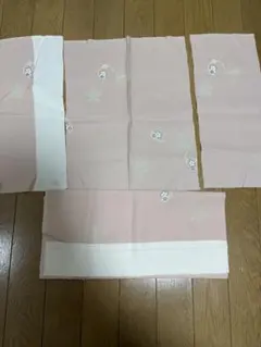小紋 はぎれ 4枚セット ピンク系 和柄 ハンドメイド リメイク素材
