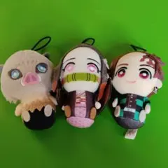 鬼滅の刃 ぬいぐるみマスコット 3体セット