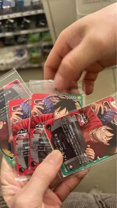 【新品】【一番くじ】ワンピースカードゲームプロモ モンキーDルフィおまけ付 2枚