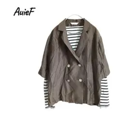 Awieef 雙排釦襯衫外套 薄款 女士 嫘縈 M