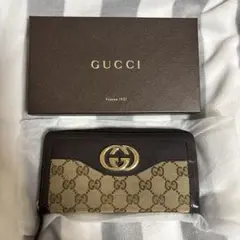 GUCCI GGキャンバス 長財布 箱付き