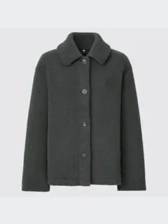 グレー フリースジャケット