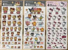 ハローキティ　4サイズステッカー　３枚セット