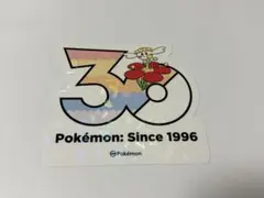 韓国限定　ポケモン　30周年記念ステッカー　フラべべ