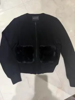 BLENHEIM ブレンヘイム ポケットファー ブルゾン ブラック