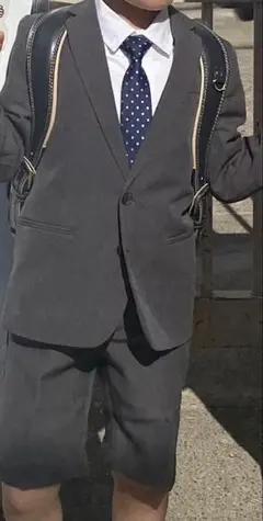 子供用 グレー スーツセット ネクタイ2本 H&M コムサイズム 120 130