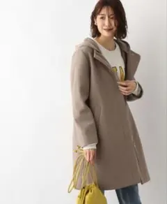 【未使用】GLOBALWORK 軽やかストレッチ 2WAYコート モカ Sサイズ