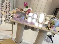 ウェルカムスペースセット 花飾り付き