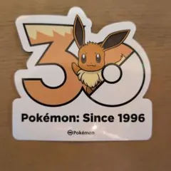 韓国 ポケモン 30周年 ロゴステッカー イーブイ