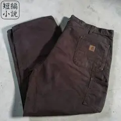 (極美品)Carhartt ダブルニー ペインターパンツ ブラウンW44