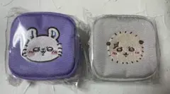 ちいかわ カラビナつき刺繍スクエアミニポーチ モモンガ ラッコ