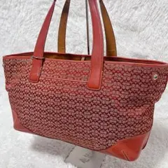 訳あり】COACHシグネチャートートバッグレッドC1359-25051 - メルカリ