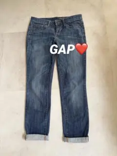 GAP Premium ボーイフレンド　デニムパンツ ロールアップのサムネイル