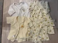 新生児用コンビ肌着2枚&短肌着2枚