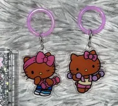 日焼けキティ ハローキティ 目印チャーム セット