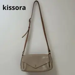 kissora キソラ レザー ショルダーバッグ ベージュ