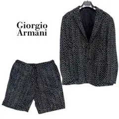 GIORGIO ARMANI ジャケット ハーフパンツ セットアップ シェブロンのサムネイル