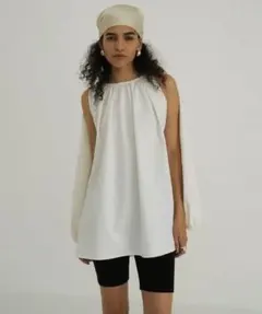 CLANE 2WAY GATHER RASH GUARD BLOUSE