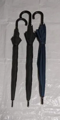 長傘 雨傘 大きめ ３つ