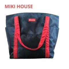 【非売品】ミキハウス MIKI HOUSE 大容量トートバッグ ネイビー A4のサムネイル