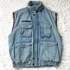 Expeditions 90s ヴィンテージ デニムベスト 中綿入り 肉厚 97