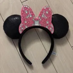 ディズニー　ミニー　カチューシャ　キラキラ　リボン　2026