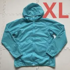 UNIQLO　ユニクロ　ポケッタブルUVカットパーカ　ブルー　XL