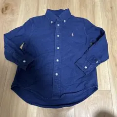 ラルフローレン　シャツ　ネイビー 4/4T 100サイズ