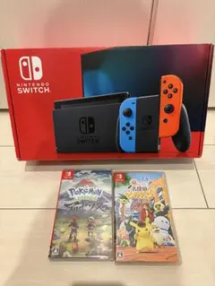 【美品】Nintendo Switch スイッチ バッテリー強化モデル ソフト