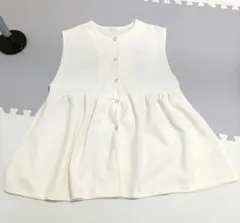 【used】カットジョーゼットペプラムベスト　グリーンパークスのサムネイル