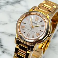 SEIKO　ソーラー　腕時計　3B21-0AT0　レディース　希少　ゴールドのサムネイル