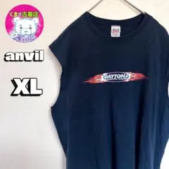 usa古着 anvil ノースリーブ XL ブラック DAYTONA バイカーのサムネイル