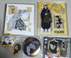 6点セット　夏油傑　呪術廻戦　アクリルスタンド　缶バッジ　色紙