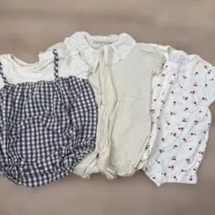 新生児　夏服　ベビー服 3点セット50〜70サイズ　女の子