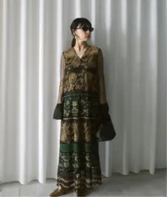 AMERI VINTAGE PAISLEY EMBROIDERY DRESS - メルカリ