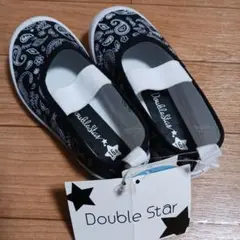 【未使用】Double Star ペイズリー柄シューズ　上履き 16.0cm