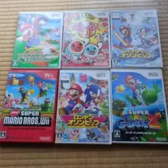 Wii　ソフトセット 6本まとめ　簡易動作確認済み