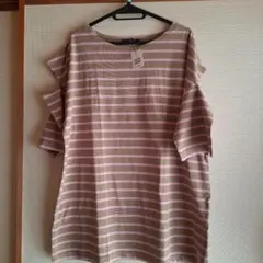 新品✨　w closet ストライプ フレア袖 Tシャツのサムネイル