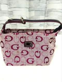 【GUESS】ゲス　ポーチ　ミニバッグ　ロゴ　総柄