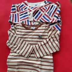 プチバトー キッズトップス2点セット