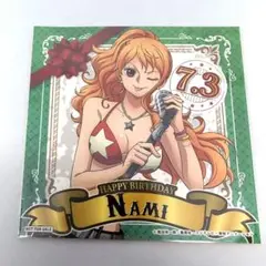 ワンピース 麦わらストア限定非売品　　ナミ バースデーステッカー