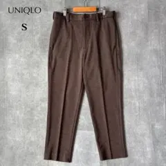 UNIQLO｜ユニクロ｜スマートアンクルパンツ 千鳥格子 ブラウン S