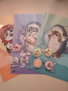 モフサンド　くら寿司　クリアファイル3枚　ガチャポングッツ7個セット