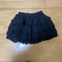 SHEIN ミニスカート 黒 フリル